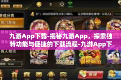 九游App下载-揭秘九游App，探索独特功能与便捷的下载流程-九游App下载